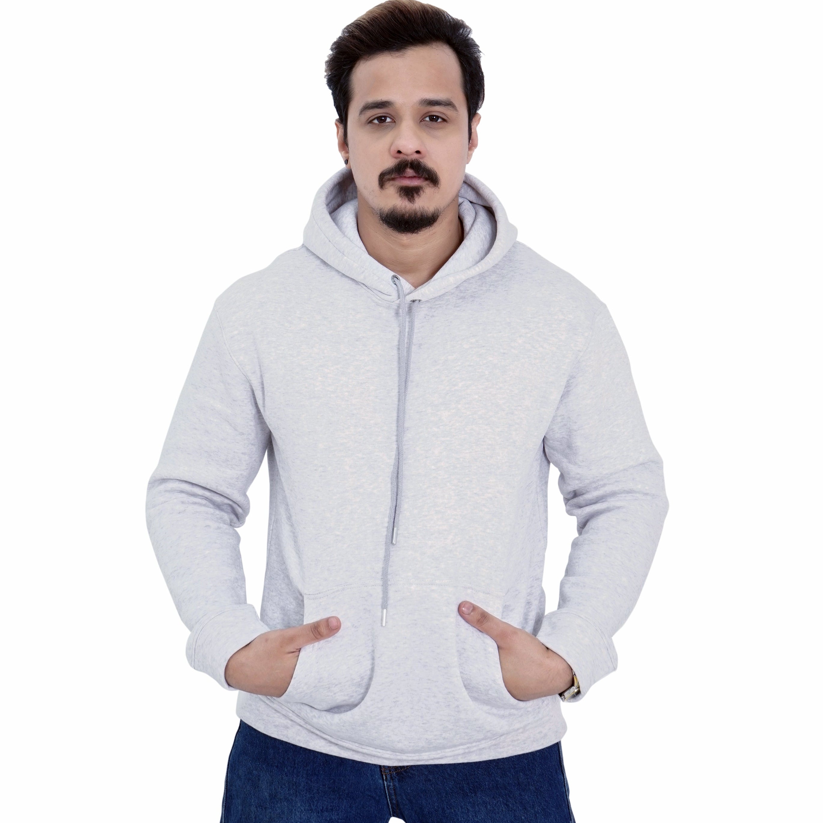 Heather Grey Cozy Fleece Hoodie – AURHIZ LUXE